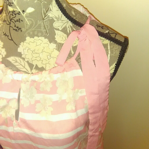 New York & Company Floral Striped Top - Picture 3 of 4